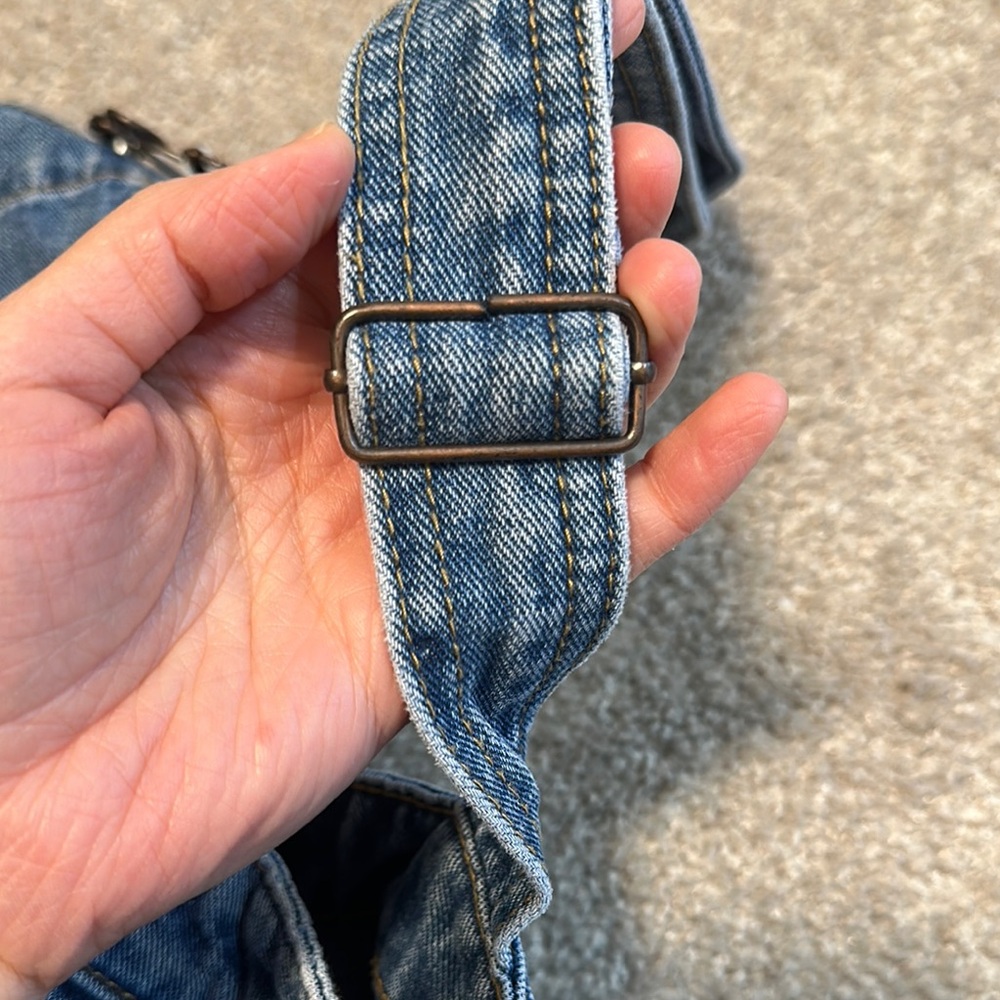 Denim Button-Front Overall Dress - Picture 6 of 8